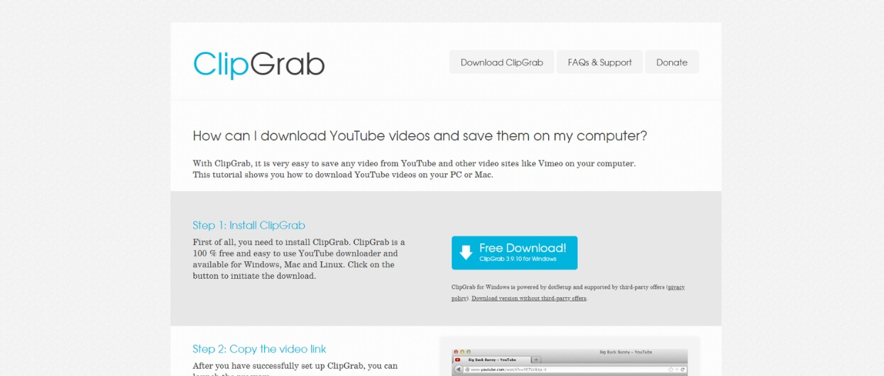 Download youtube videos from clipgrab