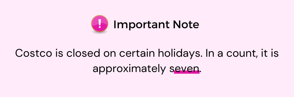 Costco gas hours important note