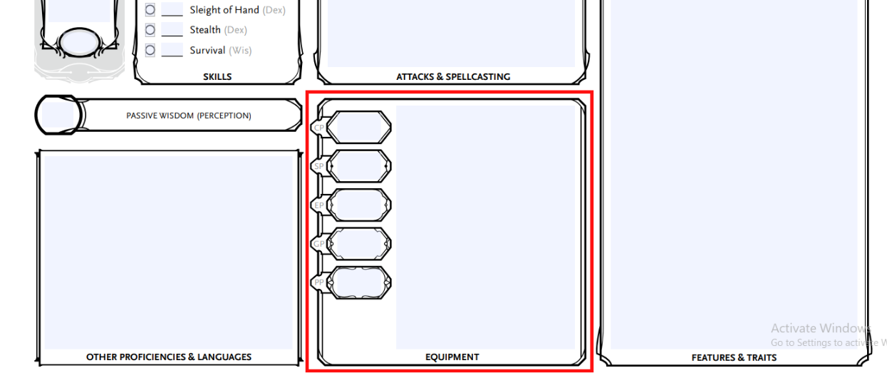 Equipment Glossary